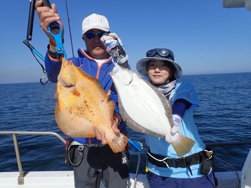 6 24 月 室蘭ボートロック ヒラメ 室蘭 遊漁船 ラブーン